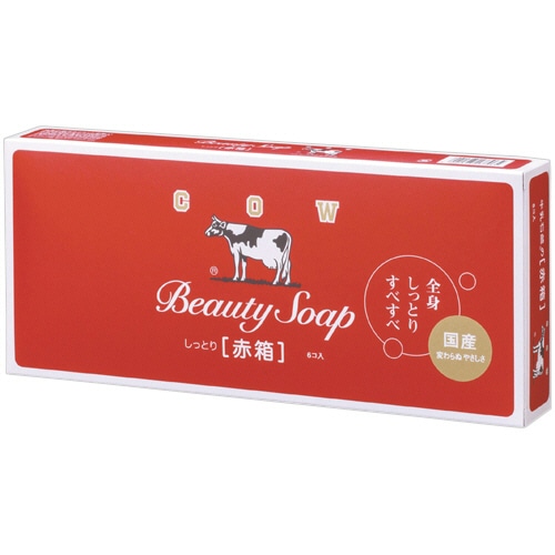 牛乳石鹸共進社 カウブランド 赤箱 100g/個 1箱(6個)