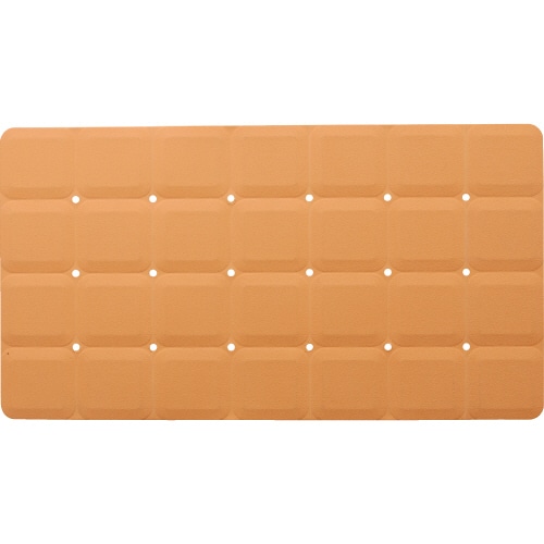 幸和製作所　テイコブ　バスマット　３８×７０ｃｍ　オレンジ　ＹＭ０３　１枚