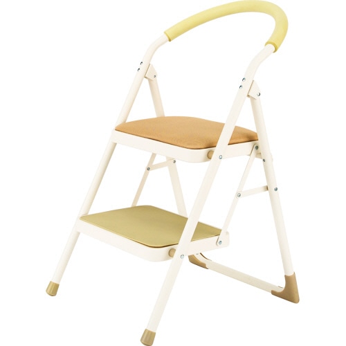 YAMAZEN メッシュステップチェア 2段 ベージュ YSC-2M(BE) 1台