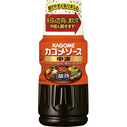 カゴメ 醸熟ソース 中濃 300ml 1本