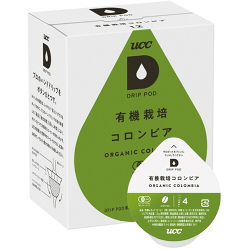 UCC DRIP POD(ドリップポッド) 有機栽培 コロンビア 1箱(12杯)