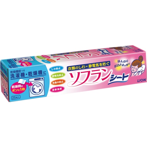 ライオン 乾燥機用ソフラン 1個(25枚)