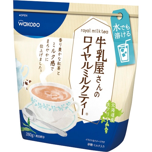 アサヒグループ食品 WAKODO 牛乳屋さんのロイヤルミルクティー 260g 1袋