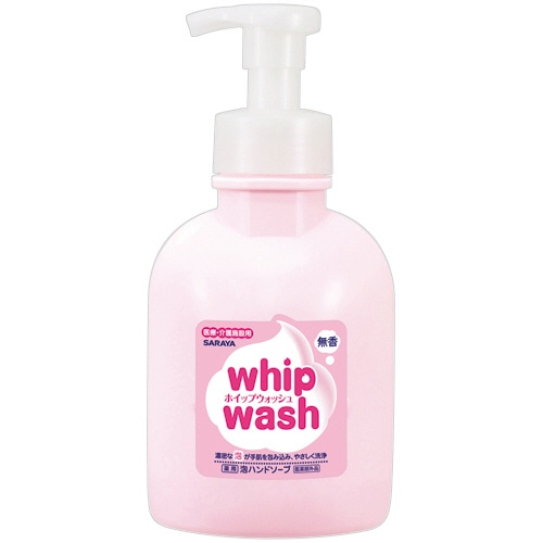 サラヤ　ホイップウォッシュ　無香　５００ｍＬ　ポンプ付　１本