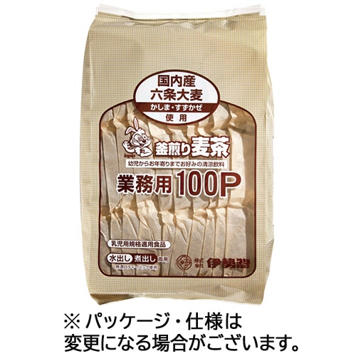 伊勢惣 釜煎り麦茶 業務用 1袋(100バッグ)