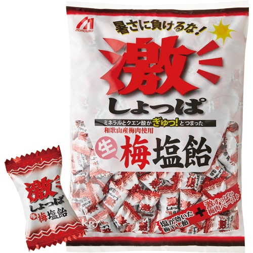 桃太郎製菓 激しょっぱ生梅塩飴 1kg 1パック(約222粒)