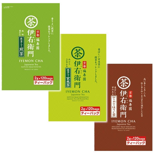 宇治の露製茶 伊右衛門 ティーバッグ 3種セット 1セット