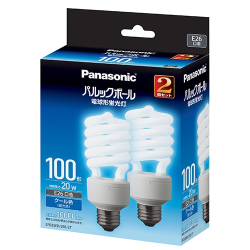 パナソニック パルックボール D形 100W形 E26 昼光色 EFD25ED20E2T 1パック(2個)