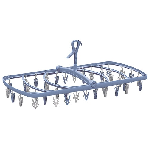 東和産業 SDS折りたたみ角ハンガー ピンチ42個付 1個