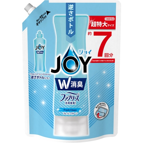 P&G ジョイ コンパクト W消臭 フレッシュクリーン つめかえ用 超特大 960ml 1本