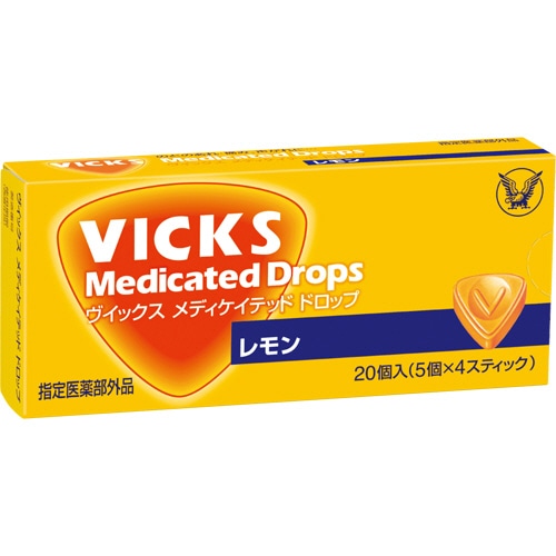 大正製薬 ヴイックス メディケイテッド ドロップ レモン 1パック(20個:5個×4袋)