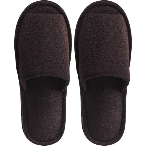 TANOSEE 外縫いスリッパ ブッチャー 大きめM ブラウン 1足