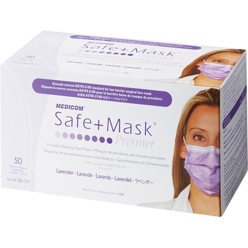 メディコム・ジャパン セーフマスクプレミア ラベンダー 2011M 1パック(50枚)