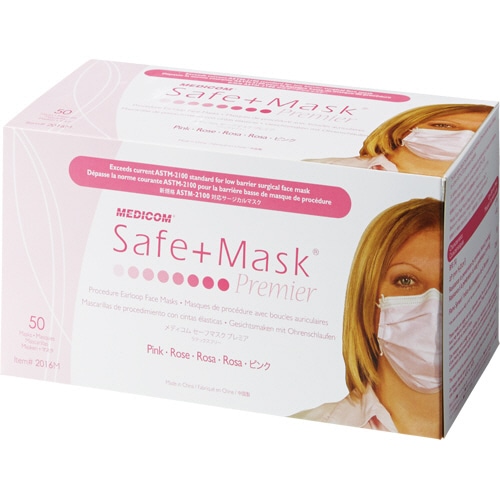 メディコム・ジャパン セーフマスクプレミア ピンク 2016M 1パック(50枚)