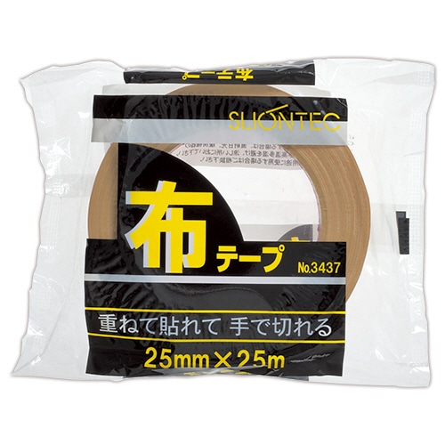 スリオンテック 布テープ No.343720 25mm×25m 厚み0.24mm No.343720-25X25DB 1巻