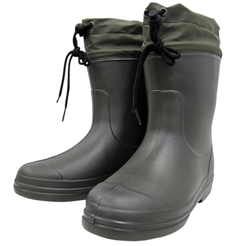 ミタニコーポレーション 長靴 ホッパー ショート カーキ Lサイズ(26.0-27.0cm) 214282 1足