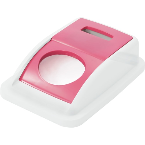 積水テクノ成型 透明分別ダスター #45 フタ 楕円穴 レッド BDF43HT 1個