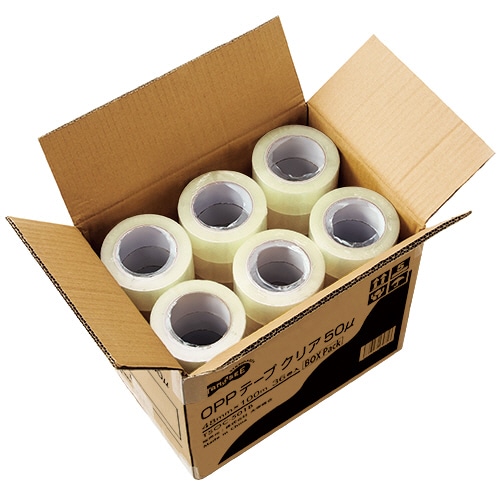 TANOSEE OPPテープ 薄手 厚さ0.05mm 48mm×100m 1箱(36巻)