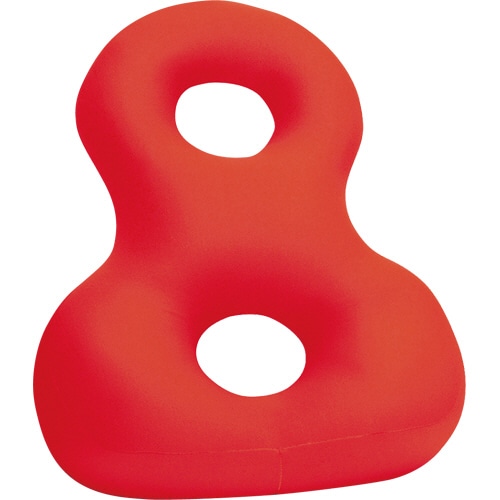 MOGU 背すじをのばす8の字クッション 赤 1個