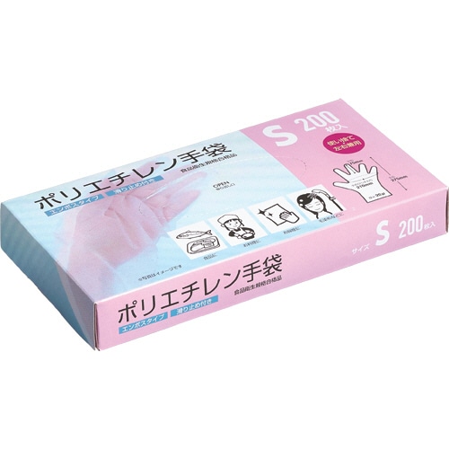 クラフトマン ポリエチレン手袋 S PGHK-01 1パック(200枚)