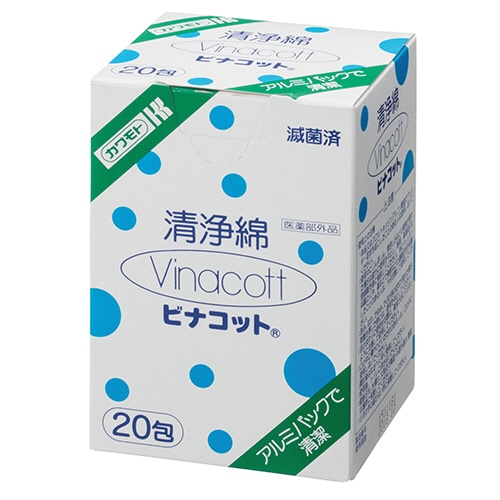 カワモト 洗浄綿ビナコット 033-622000-00 1箱(20包)