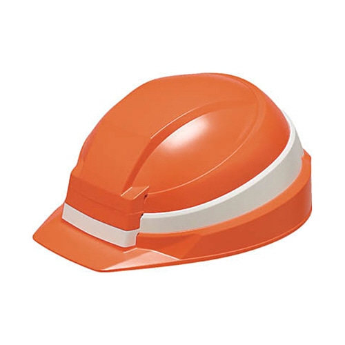 DICプラスチック 折りたたみヘルメット IZANO オレンジ/ホワイトライン IZANO AA13-O/W KP 1個