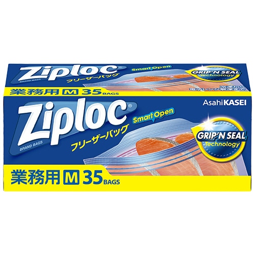 旭化成ホームプロダクツ 業務用ジップロック フリーザーバッグ M 1箱(35枚)