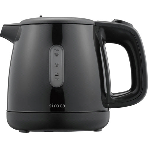 シロカ　電気ケトル　０．８Ｌ　ブラック　ＳＥＫ－２０８ＢＫ　１台