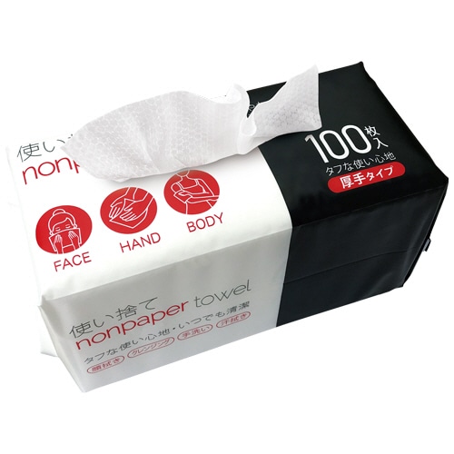 医食同源ドットコム 使い捨てノンペーパータオル 厚手タイプ 100枚 1パック