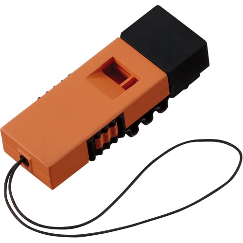 コクヨ <ソナエル> 防災用救助笛 ツインウェーブ オレンジ DRK-WS1NYR 1個