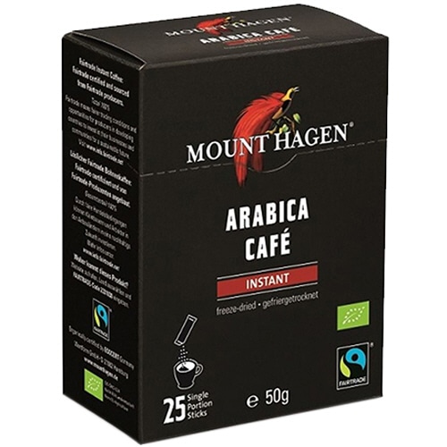 マウントハーゲン オーガニック フェアトレード インスタントコーヒー スティック 1箱(25本)