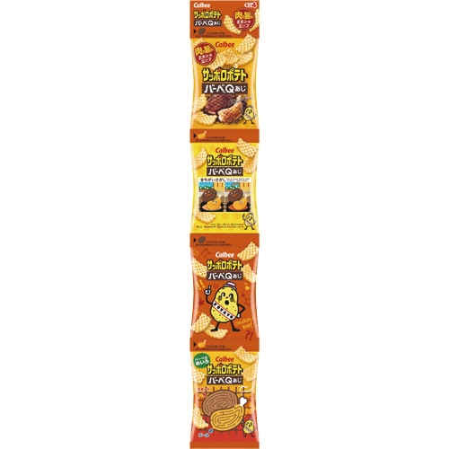 カルビー サッポロポテト バーベQあじ ミニ4 36g(9g×4袋) 1パック