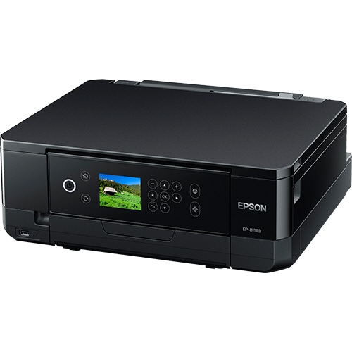 エプソン Colorio カラーインクジェット複合機 A4 ブラック EP-811AB 1台