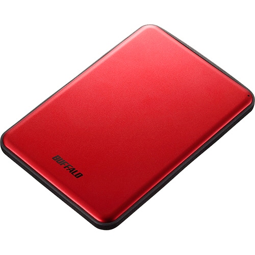 バッファロー MiniStation USB3.1(Gen1)対応 アルミ素材&薄型ポータブルHDD 1TB レッド HD-PUS1.0U3-RDD 1台
