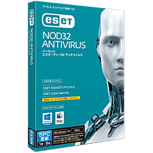 キヤノンITソリューションズ ESET NOD32 アンチウイルス Windows/Mac対応 5PC 更新 3516V66101 1本