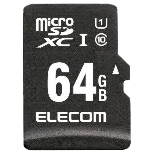 エレコム ドラレコ/カーナビ向け 車載用microSDXCメモリカード 64GB MF-CAMR064GU11A 1枚