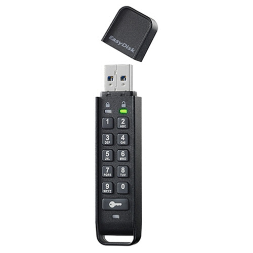 アイオーデータ EasyDisk パスワードボタン付き セキュリティUSBメモリー 8GB ED-HB3/8G 1個