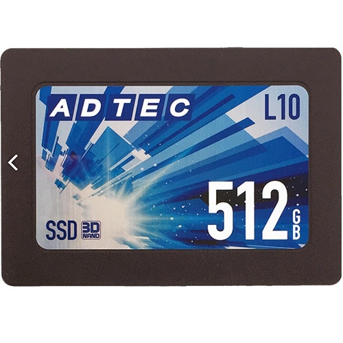 アドテック SSD L10シリーズ 3D TLC 2.5インチ SATA 512GB AD-L10D512G-25I 1台