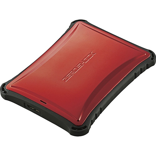 エレコム ZEROSHOCK外付けポータブルSSD 500GB レッド ESD-ZSA0500GRD 1台