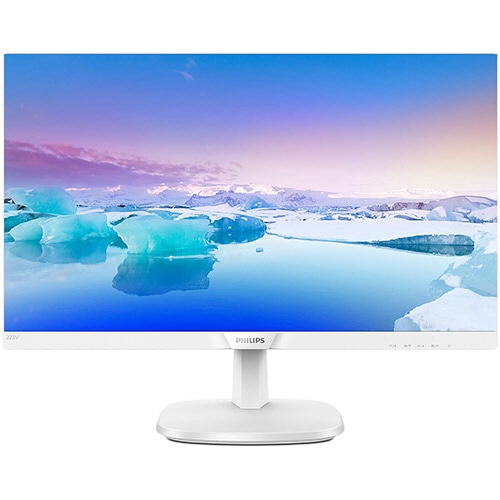 フィリップス 21.5型ワイド液晶ディスプレイ スピーカー付 ホワイト IPSパネル 5年保証 223V7QJAW/11 1台