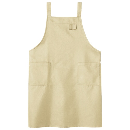 TANOSEE ロングエプロン ベージュ 1枚