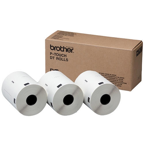 ブラザー DTプレカットラベル 102×51mm 白/黒文字 DT-240 1パック(1800枚:600枚×3個)