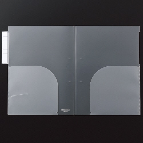 リヒトラブ　カルテフォルダー（縦型）　ダブルポケット　Ａ４　見出し紙付　ＨＫ７６１２－ミ　１箱（２００枚）