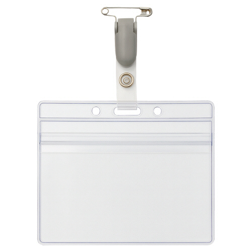 スマートサプライ　抗菌タッグ名札　チャック付　ＵＢＴ－ＮＣ１０Ｃ　１パック（１０個）