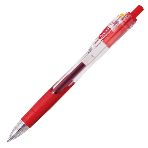 ゼブラ 油性ボールペン スラリ 1.0mm 赤 BNB11-R 1本