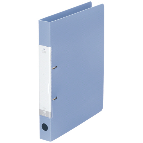 リヒトラブ　リクエスト　Ｄ型リングファイル　Ａ４タテ　２穴　２３０枚収容　２３ｍｍとじ　背幅３４ｍｍ　水　Ｇ２２２０－１４　１冊