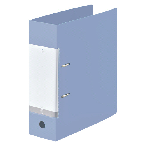 リヒトラブ　リクエスト　Ｄ型リングファイル　Ａ４タテ　２穴　７５０枚収容　７５ｍｍとじ　背幅８８ｍｍ　水　Ｇ２２９０－１４　１冊