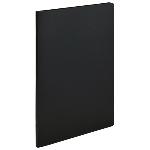 ＴＡＮＯＳＥＥ　クリアファイル（不透明表紙）　Ａ４タテ　１０ポケット　ブラック　１冊