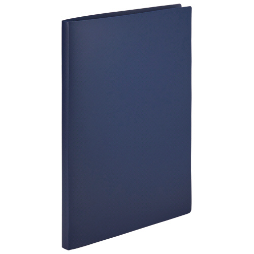 ＴＡＮＯＳＥＥ　クリアファイル（不透明表紙）　Ａ４タテ　２０ポケット　ネイビー　１冊