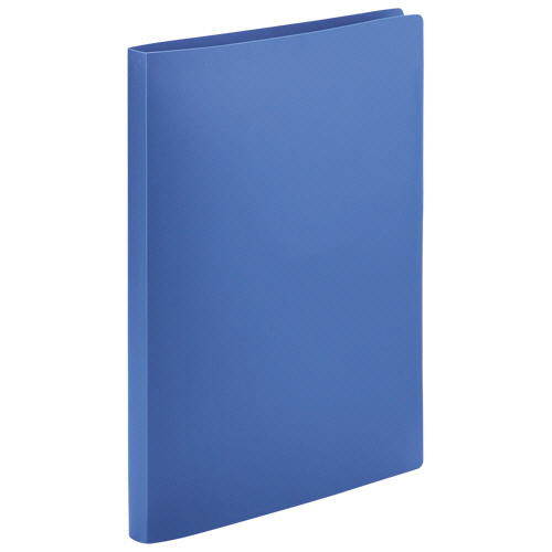 ＴＡＮＯＳＥＥ　クリアファイル（不透明表紙）　Ａ４タテ　４０ポケット　ブルー　１冊